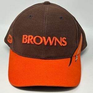 Vintage Y2Ks Cleveland Browns Hat Baseball Cap Brown NFL Football Strapback